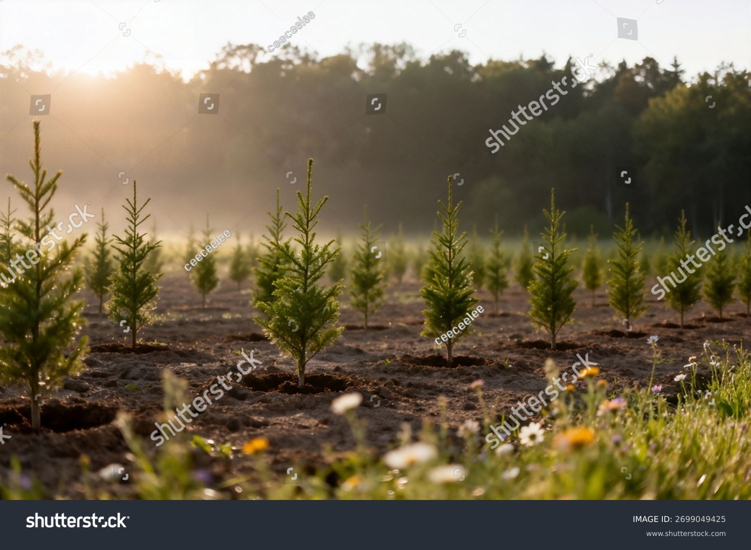 Chantier, Reboisement en milieu forestier